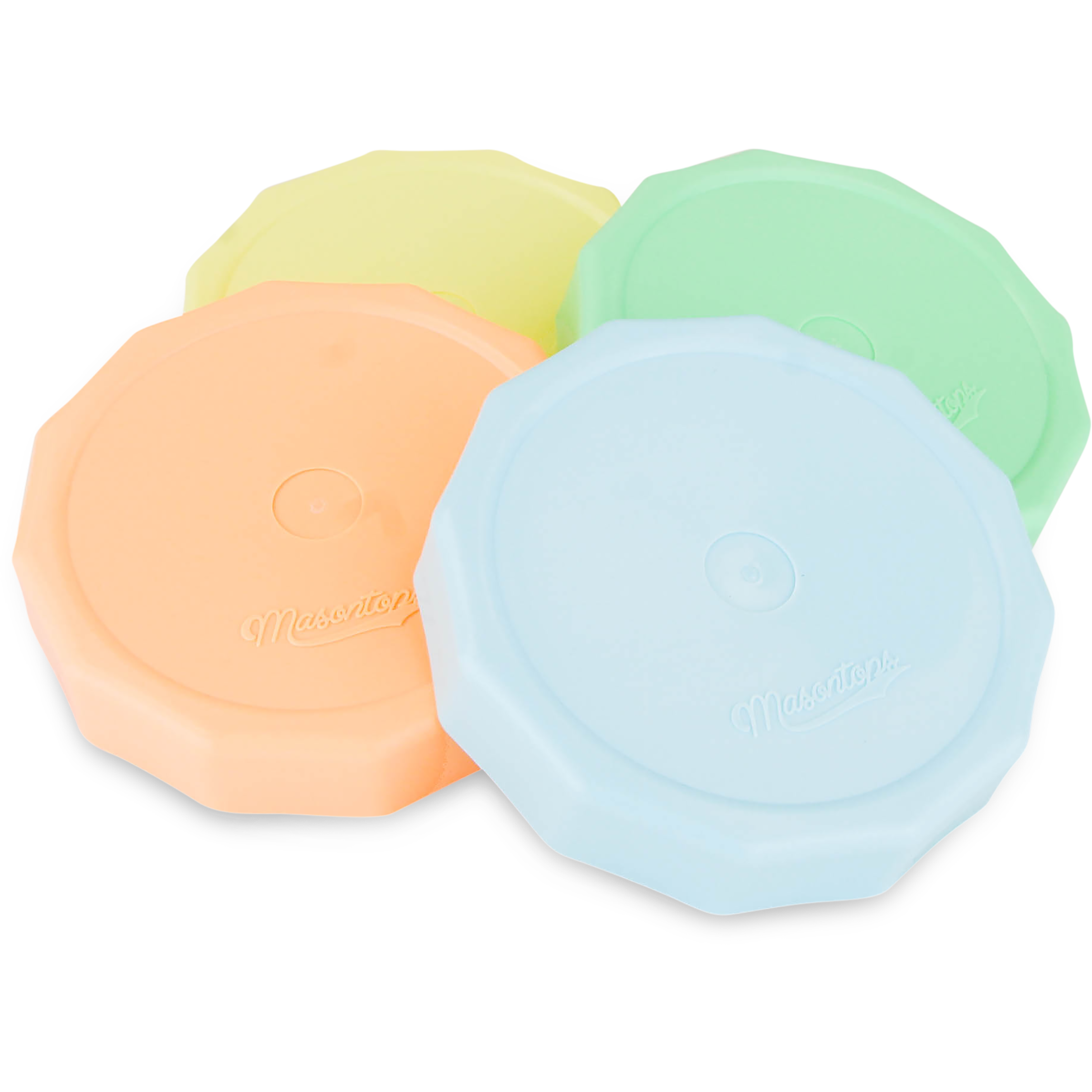 Masontops - Wide Mouth Pastel Tough Top Plastic Mason Jar Lids