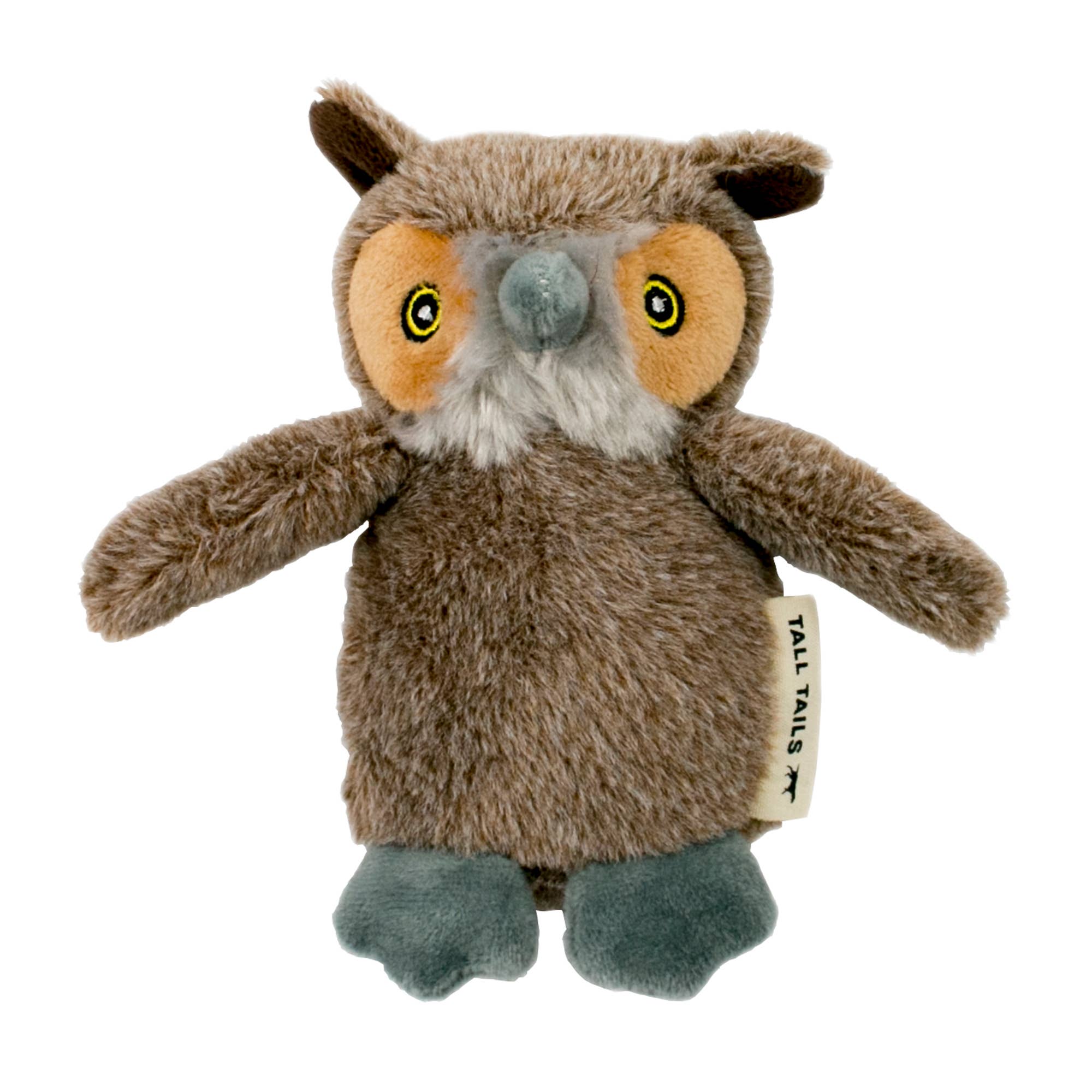 Tall Tails - 5" Plush Owl Squeaker Toy
