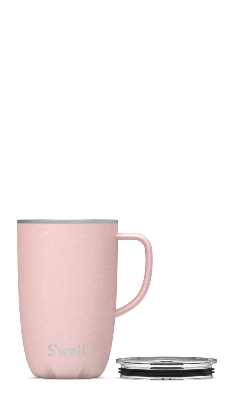 S'well - 16oz. Stainless Steel Pink Topaz Tumbler Mug with Handle