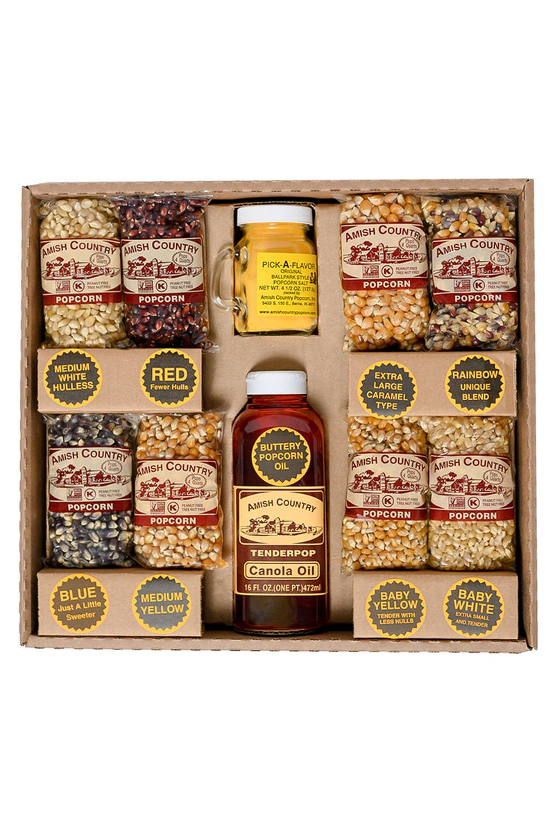 Amish Country Popcorn - Open 4oz. Variety Gift Box
