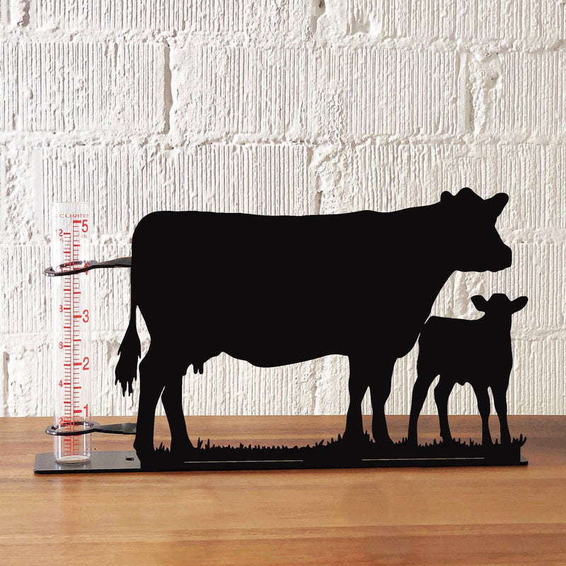 Steel Grace - Cow and Calf Rain Gauge