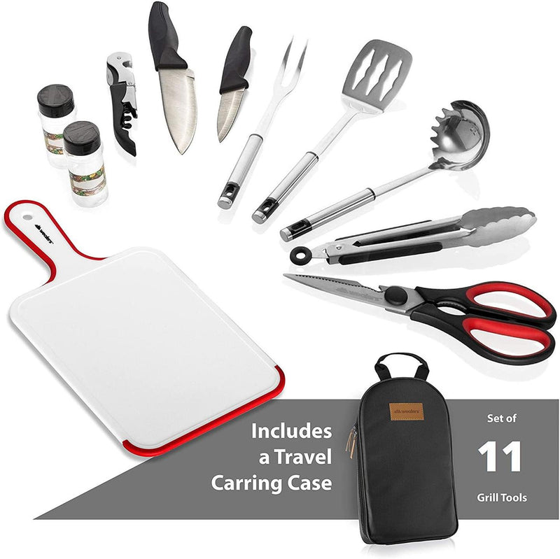 11 Piece Camp Cooking Utensil Set - by Wealers
