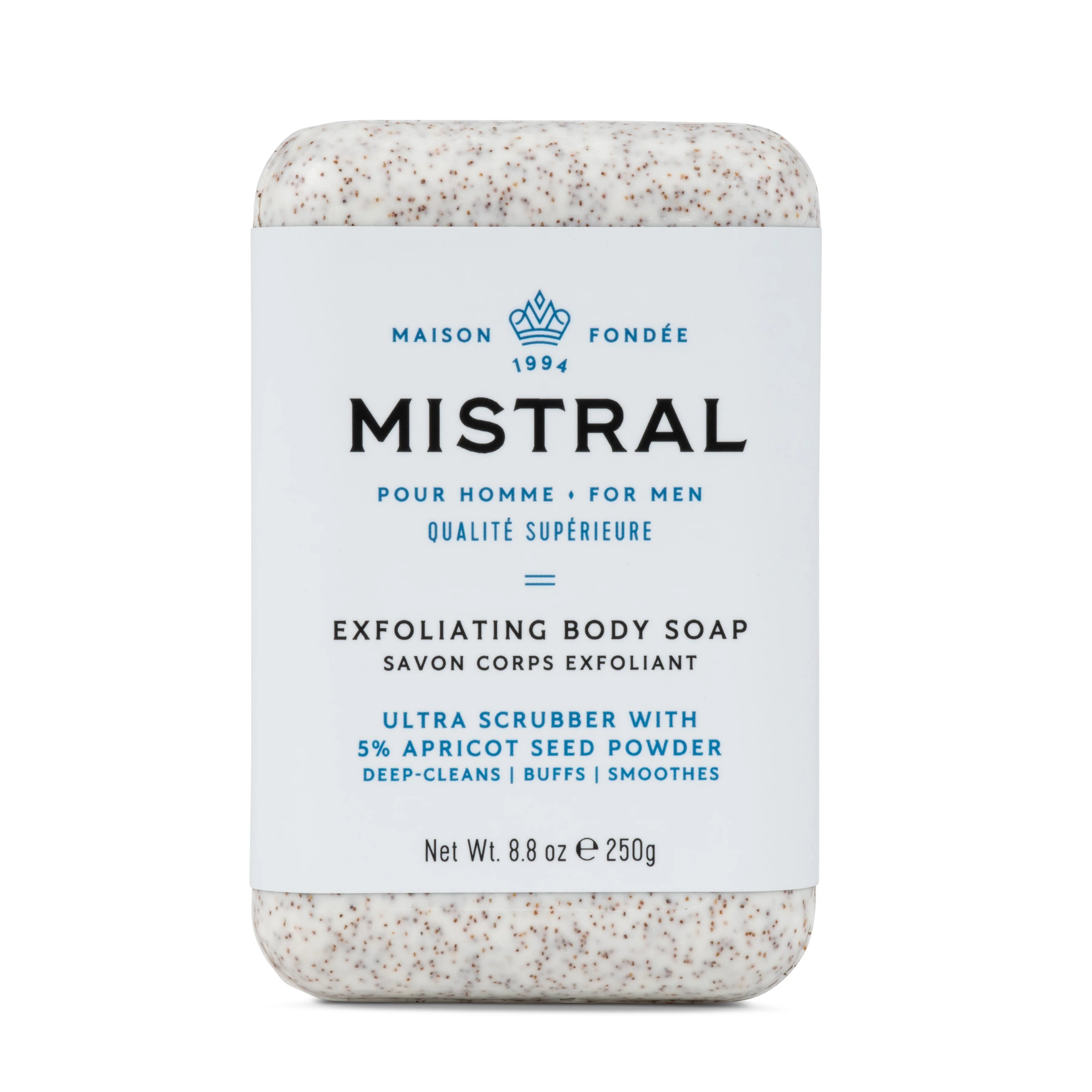Mistral - 8.8oz. Men's Exfoliating Body Soap Bar
