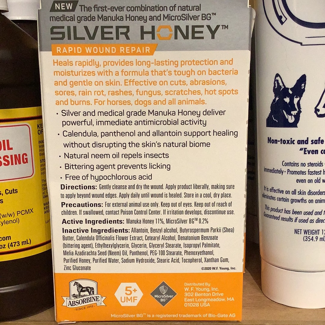 Silver Honey - 2oz. Rapid Wound Repair, Anti-Microbial Appointment