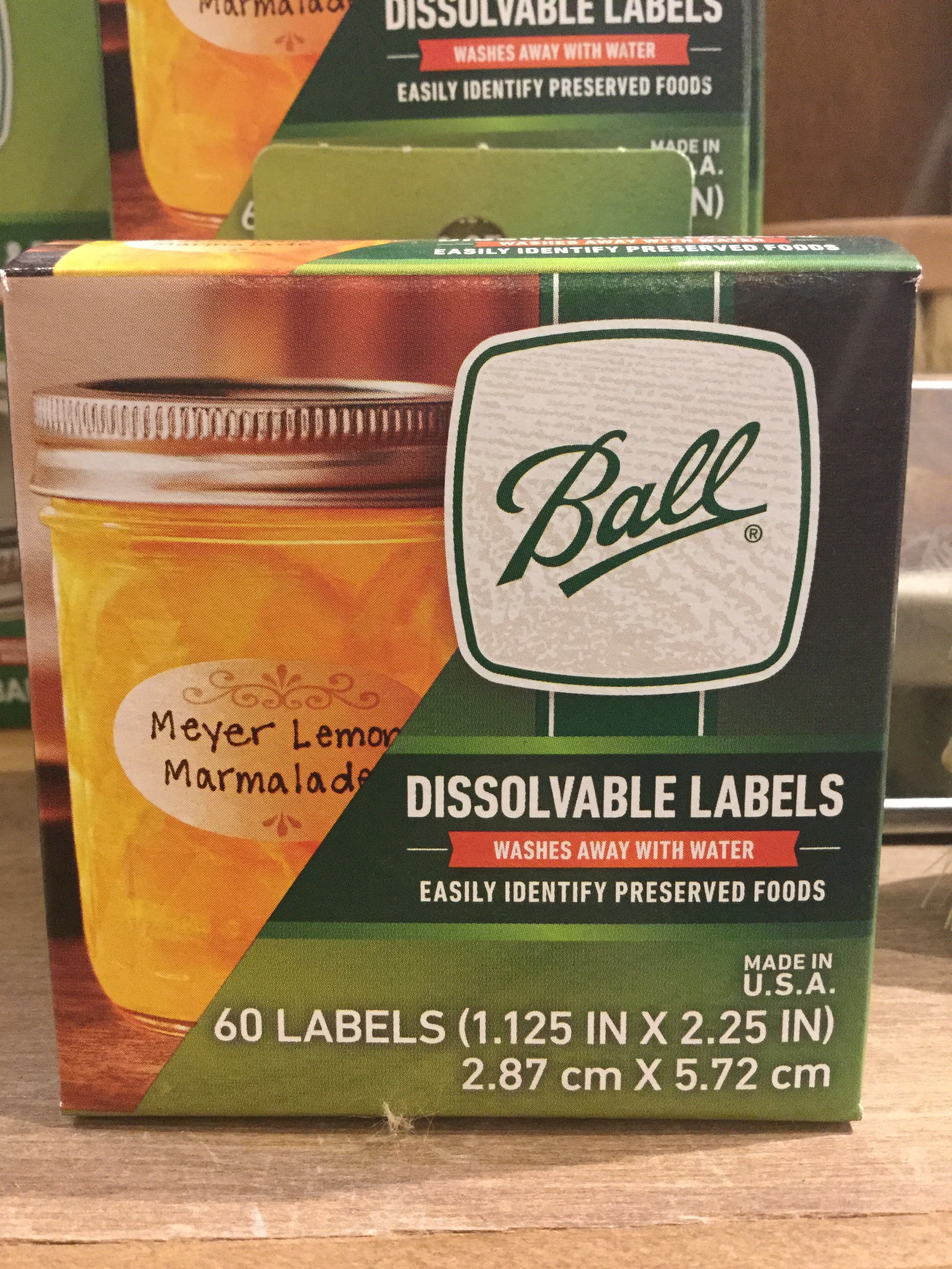 Ball - 60Pack Dissolvable Lables Box